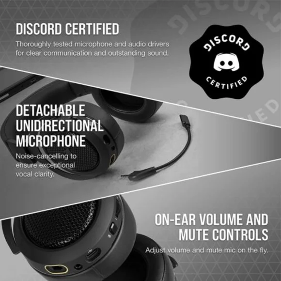 New Corsair HS70 Bluetooth Gaming Headset Switch PlayStation PC Xbox Mobile